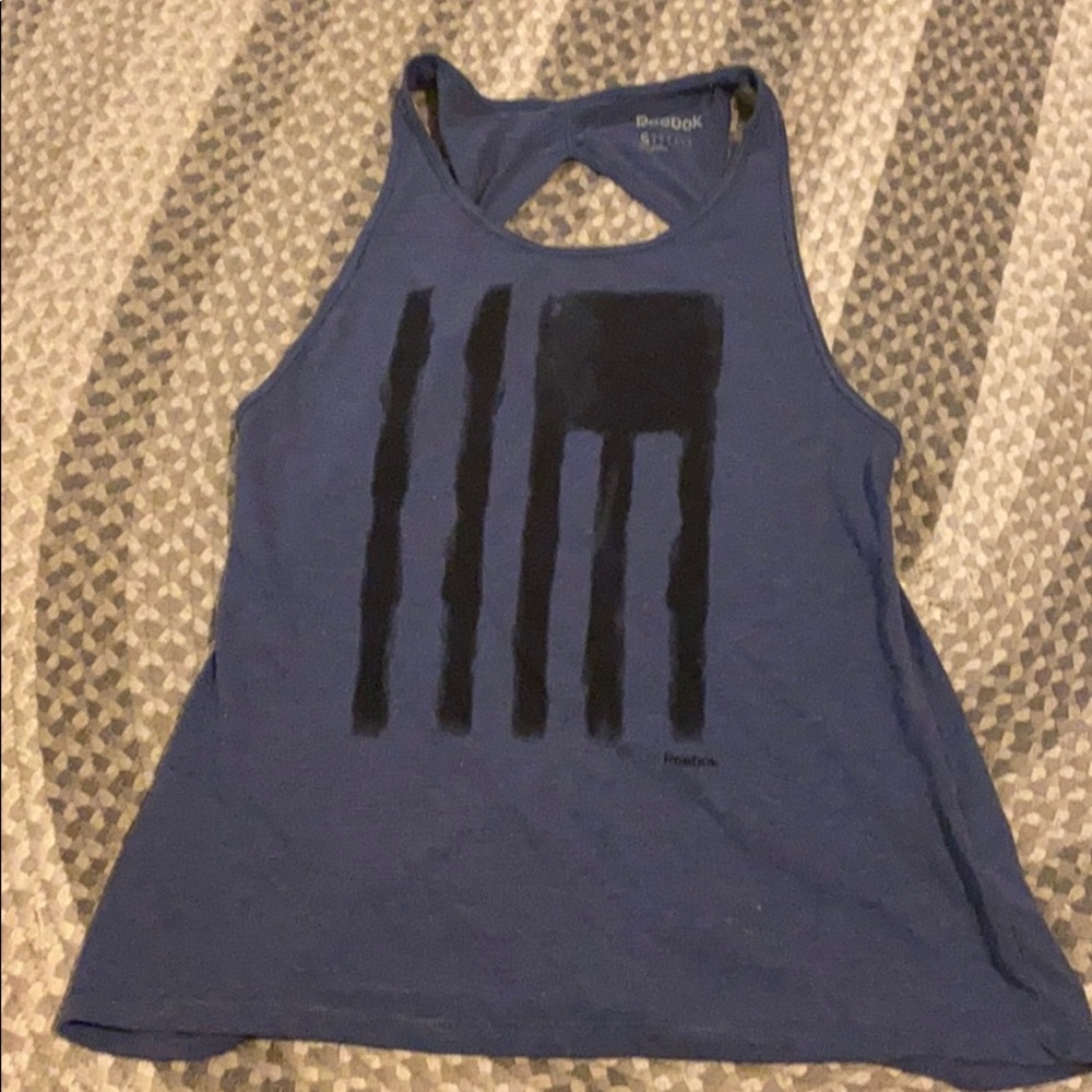 Reebok athletic American flag tank top